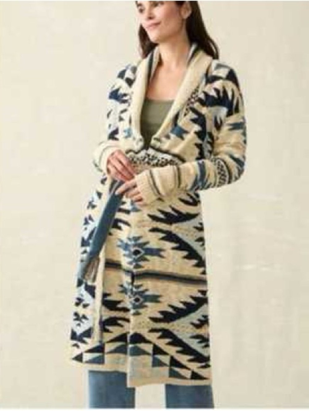 Faherty x B.Yellowtail Paloma Duster Like New Size M